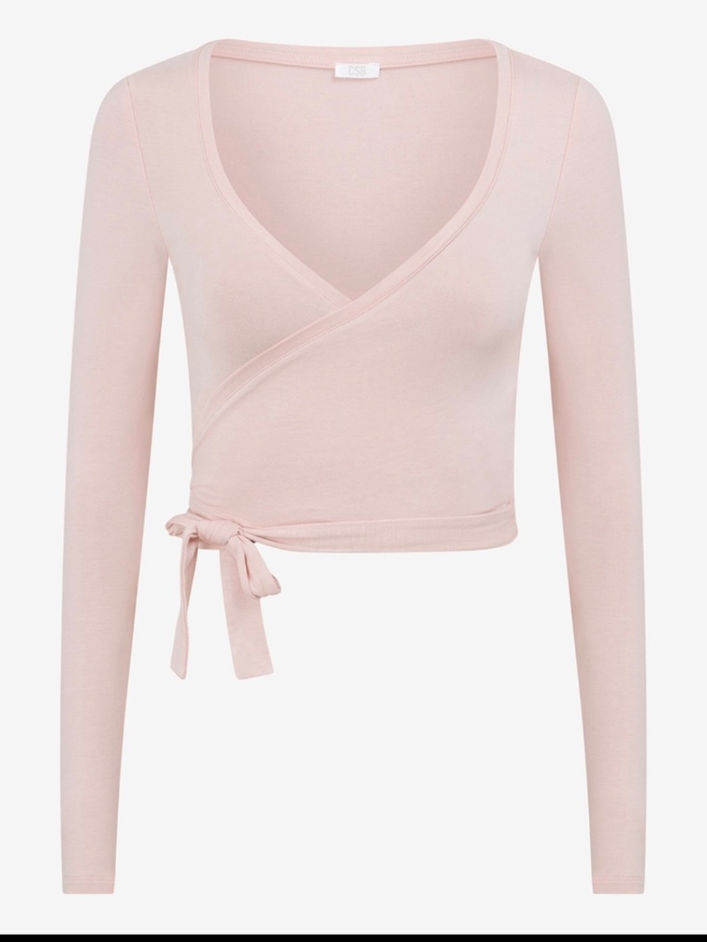 CSB ballet wrap top S blush